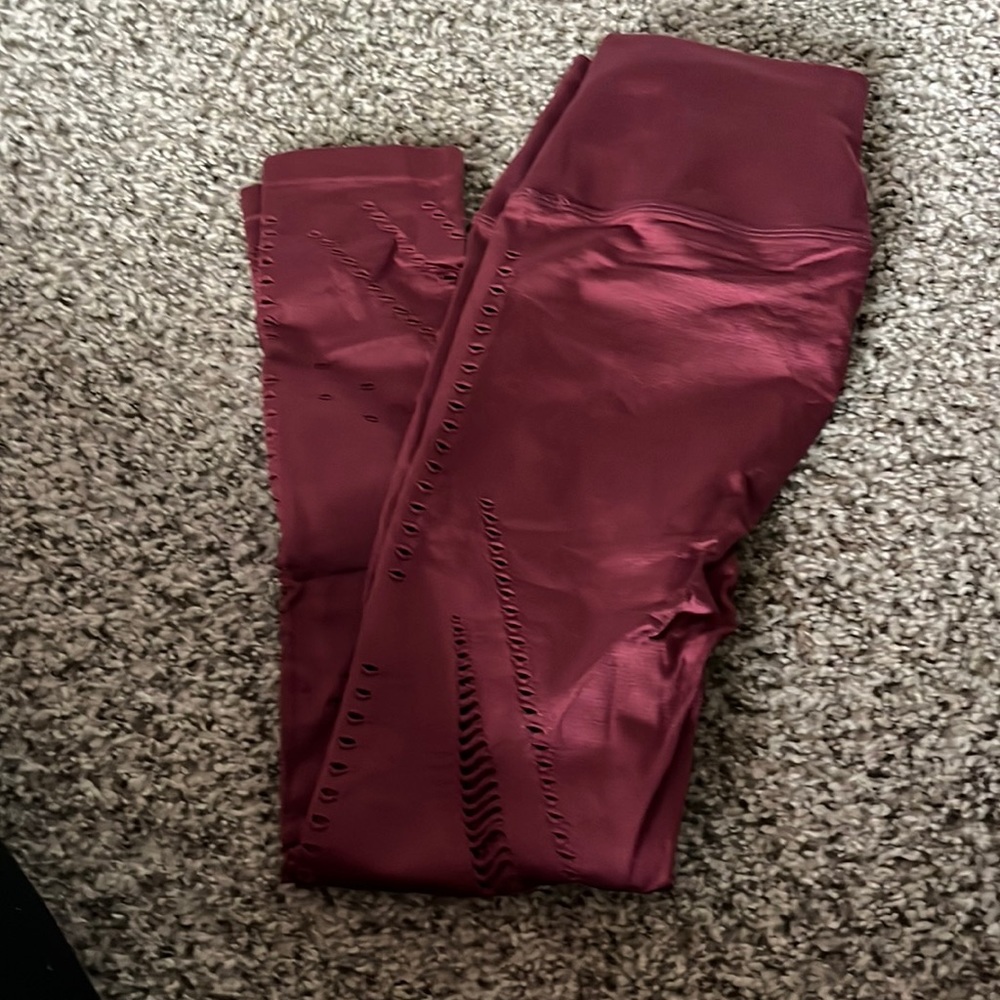 Red leggings